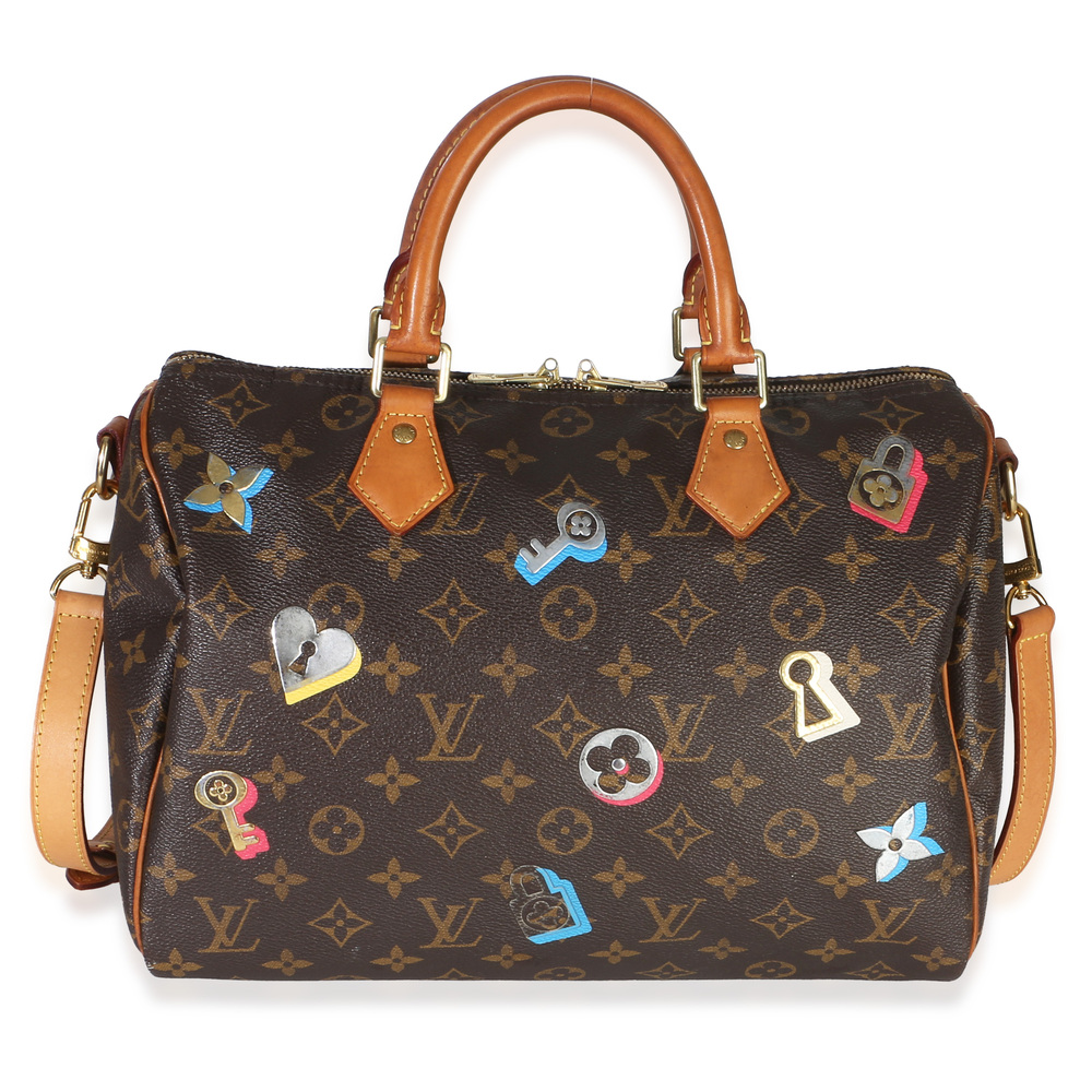 Louis Vuitton Monogram Canvas Love Lock Speedy Bandouliere 30